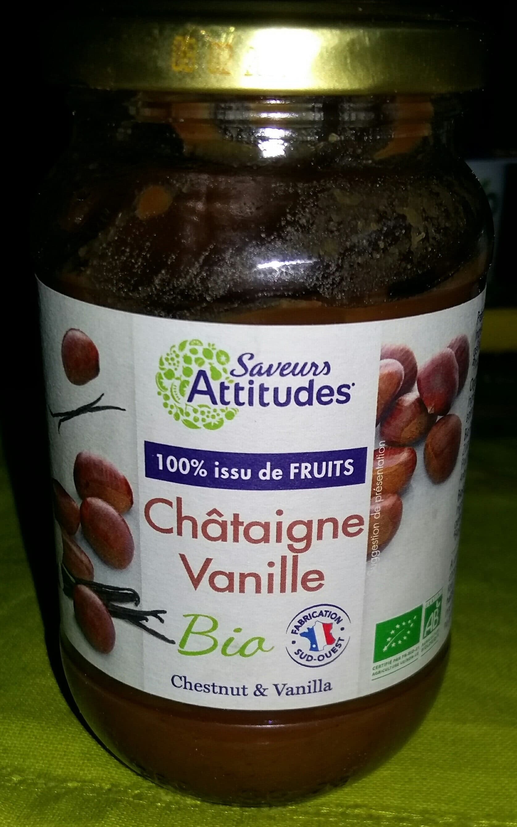 Saveurs attitudes PREPARATION 100% FRUITS CHATAIGNE VANILLE packshot