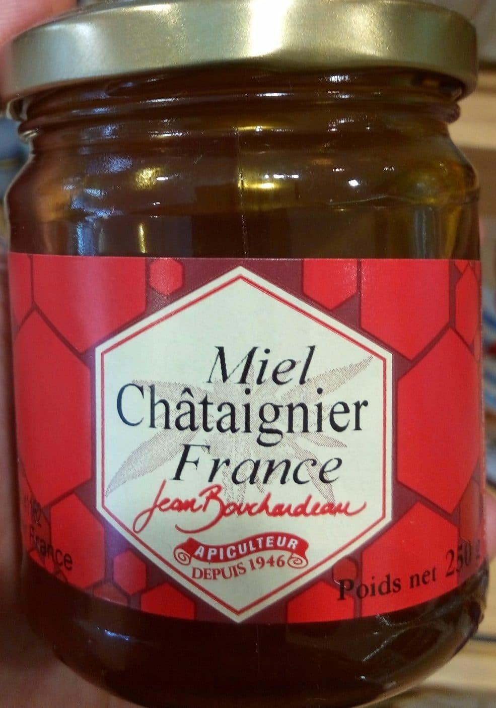 Jean Bouchardeau Miel châtaignier France packshot
