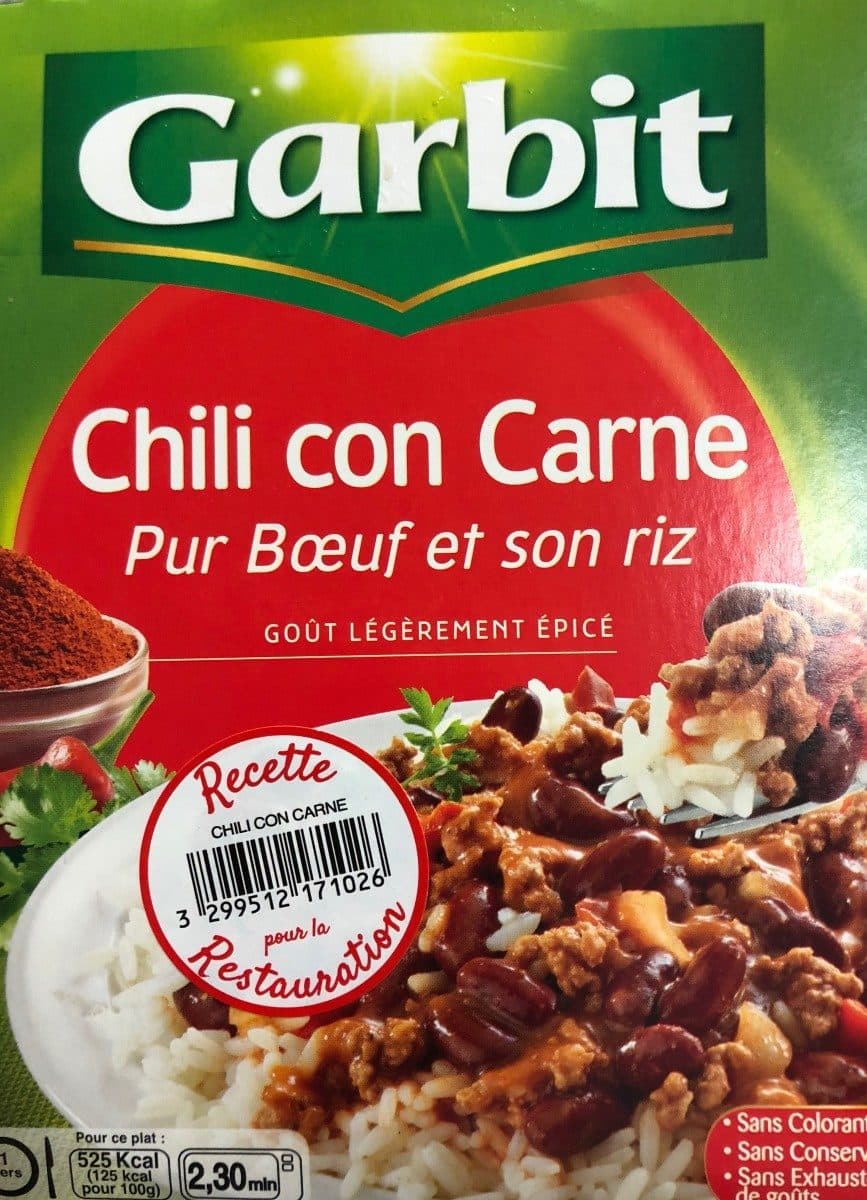 Garbit Chili con carne packshot