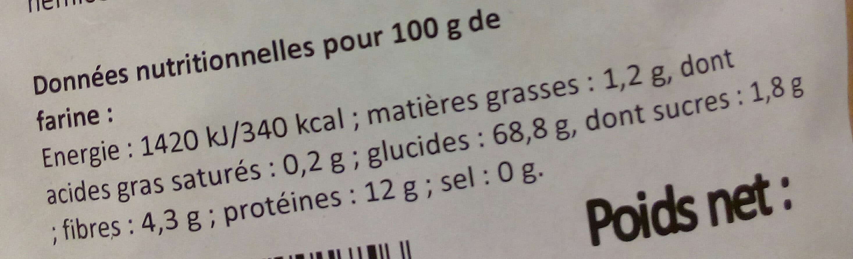 Open Food Facts Farine T65 packshot