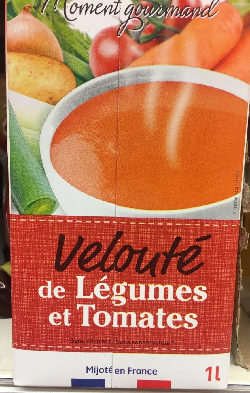 moment gourmand Velouté de légumes et tomates et champs discount 0,85€ packshot