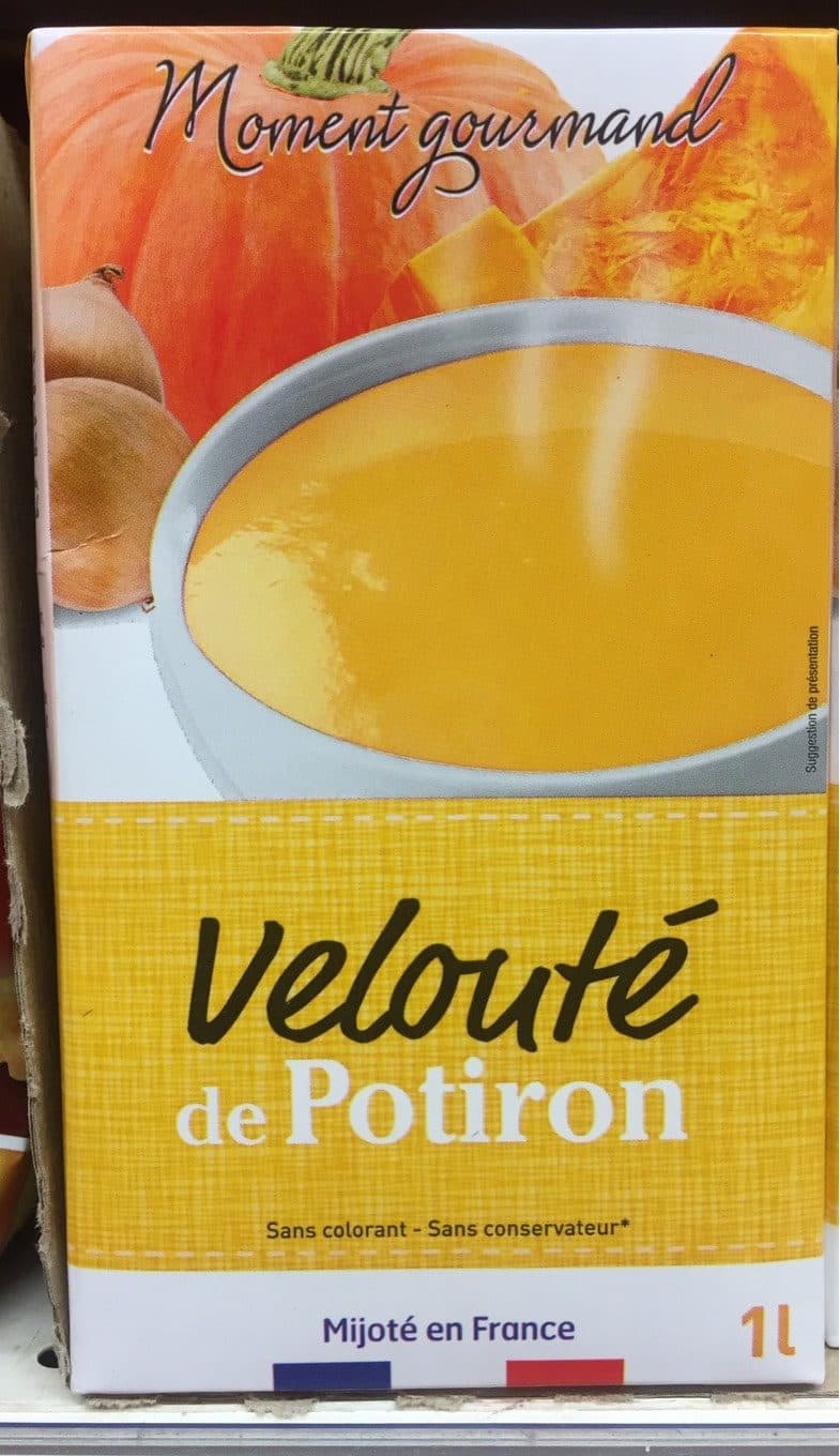 moment gourmand auchan discount Velouté de potiron 1.38€ packshot