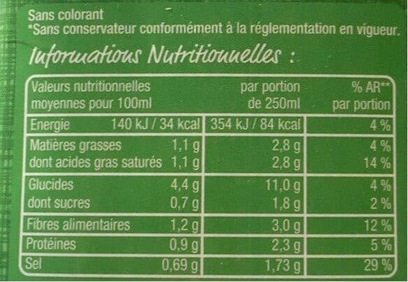 Moment gourmand Velouté de legumes vertd packshot