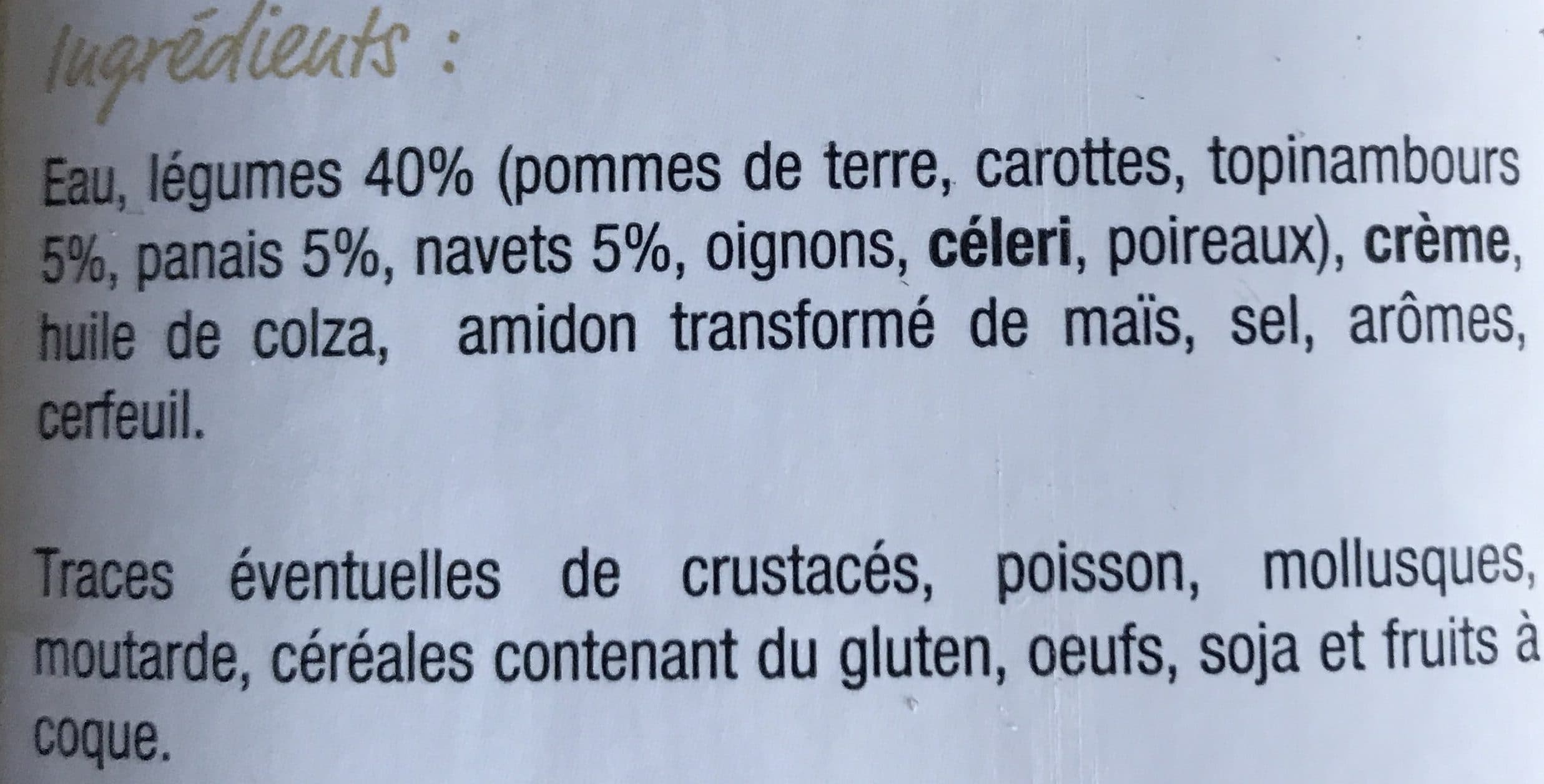 Moment Gourment Velouté Legumes d'autrefois packshot