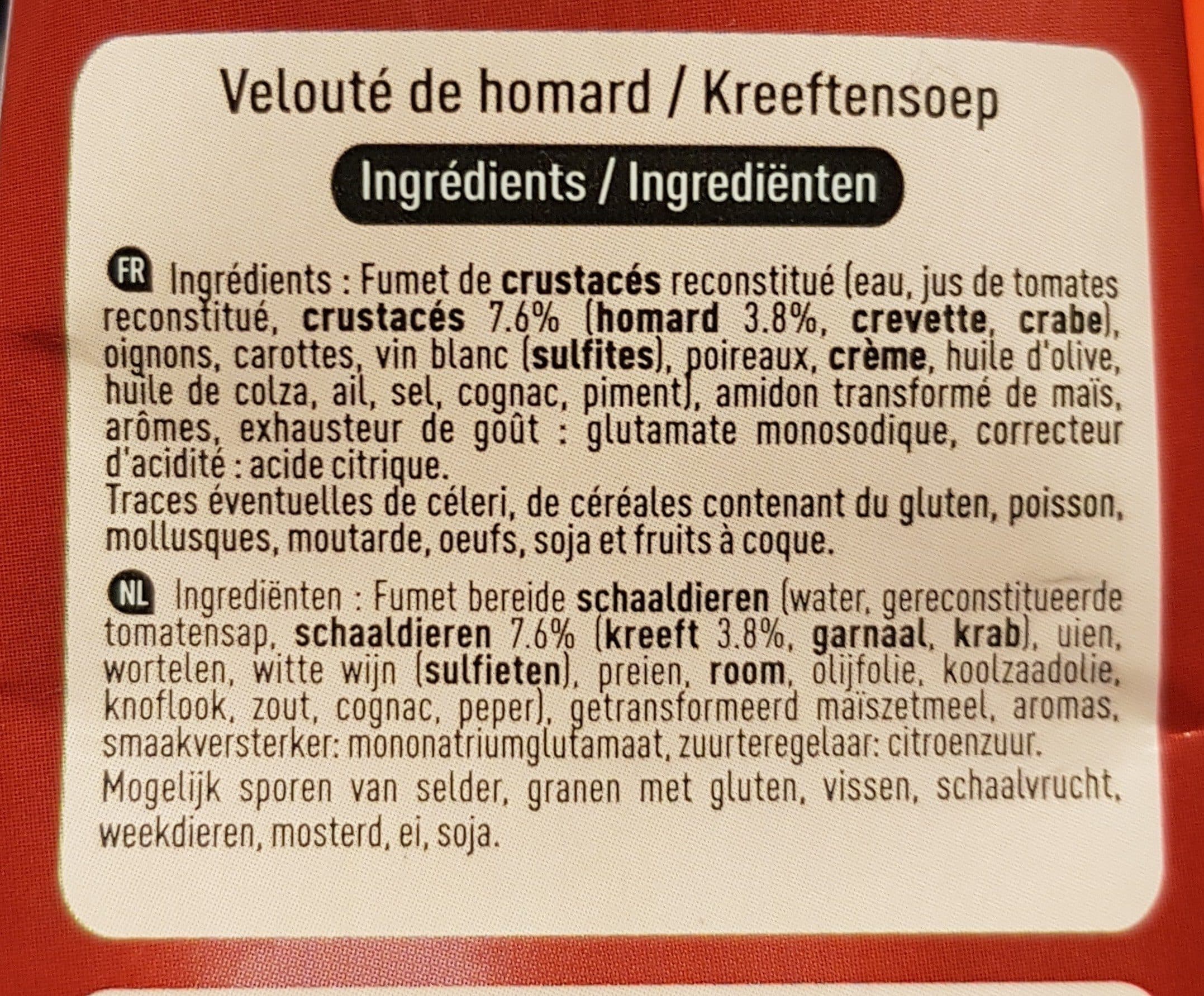 Soup'idéale Suprême de homard packshot