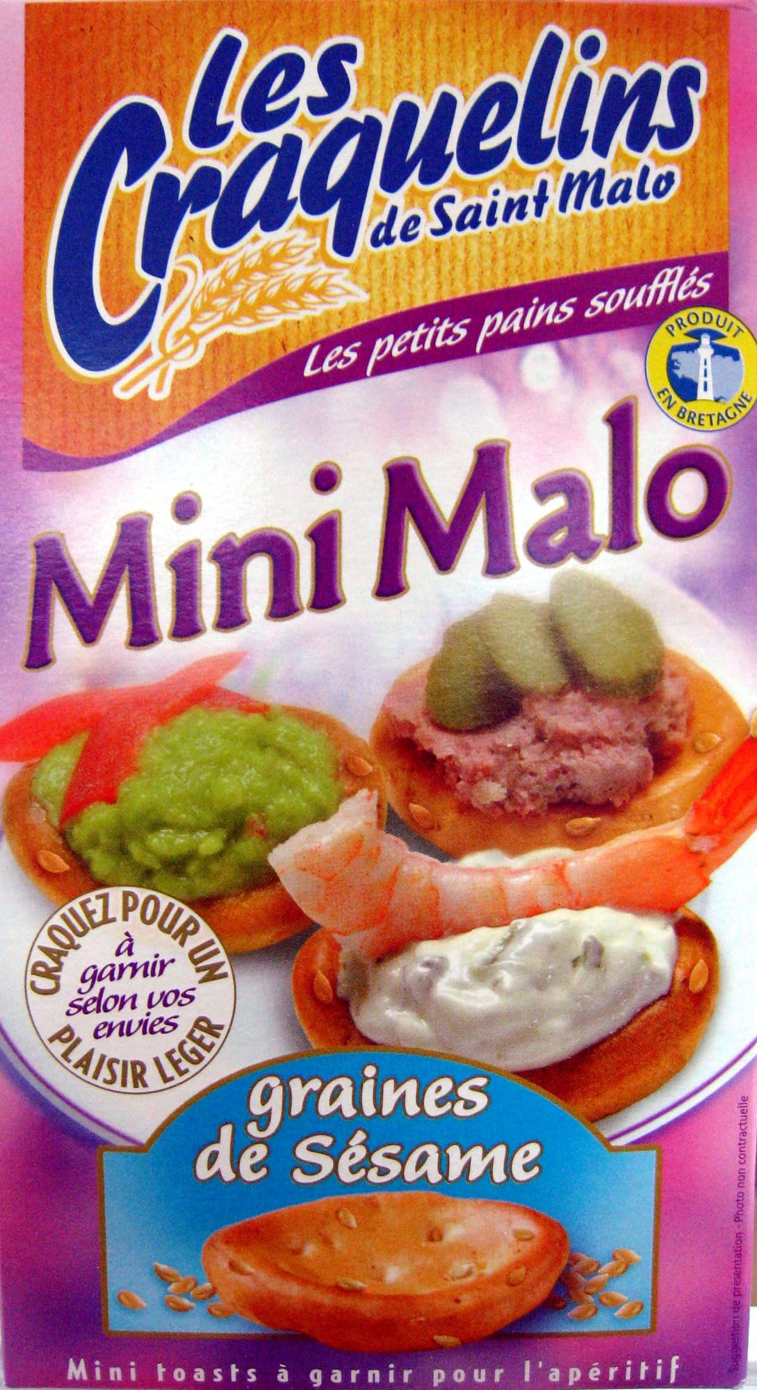 Les Craquelins de Saint Malo Mini Malo graines de lin Les Craquelins de Saint Malo packshot