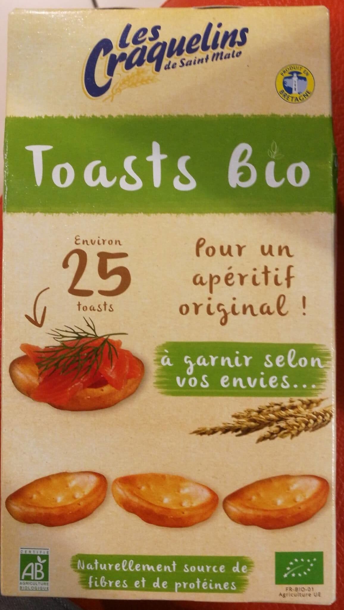 Les Craquelins De Saint-Malo Toasts Bio packshot