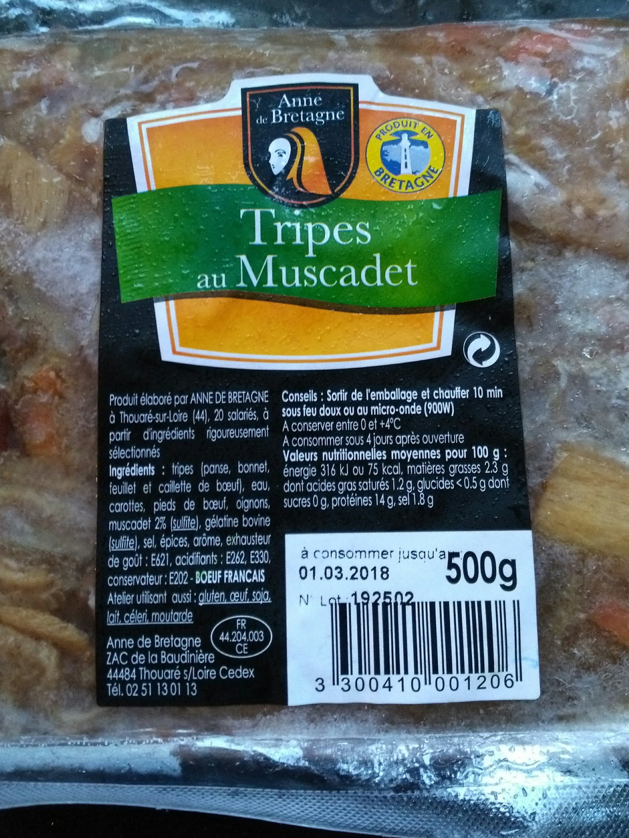 Anne De bretagne Anne de Bretagne, Tripes au Muscadet, le paquet de packshot
