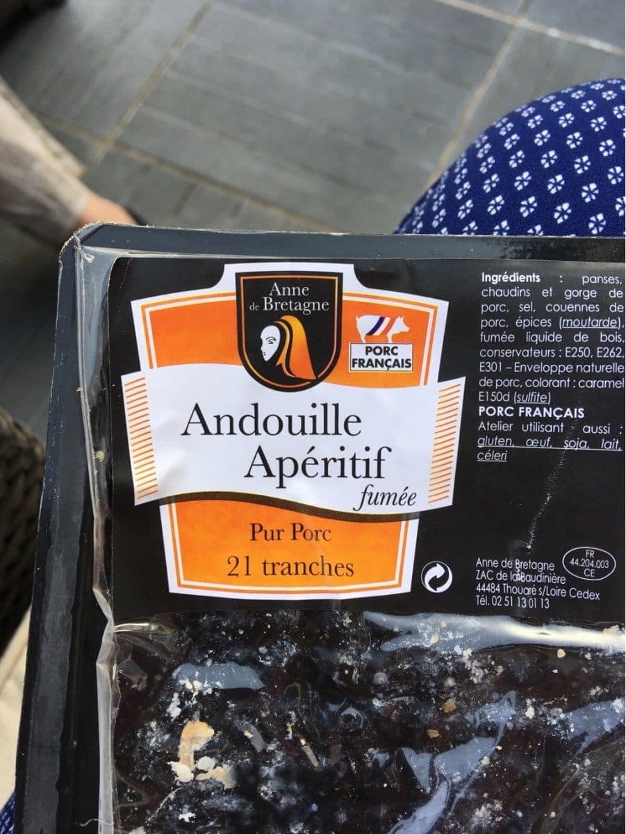 Open Food Facts Andouille aperitif fumee packshot