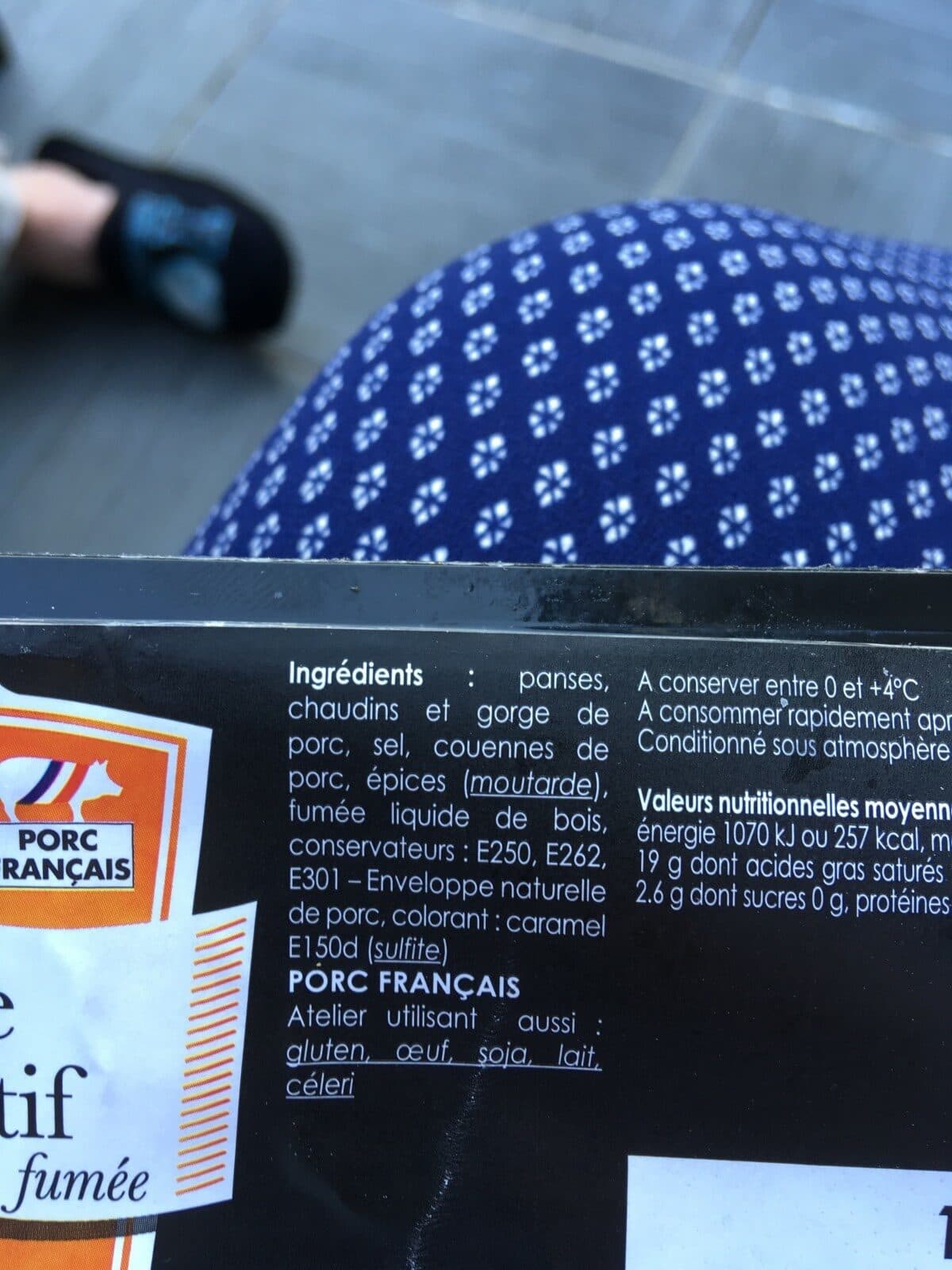 Open Food Facts Andouille aperitif fumee packshot