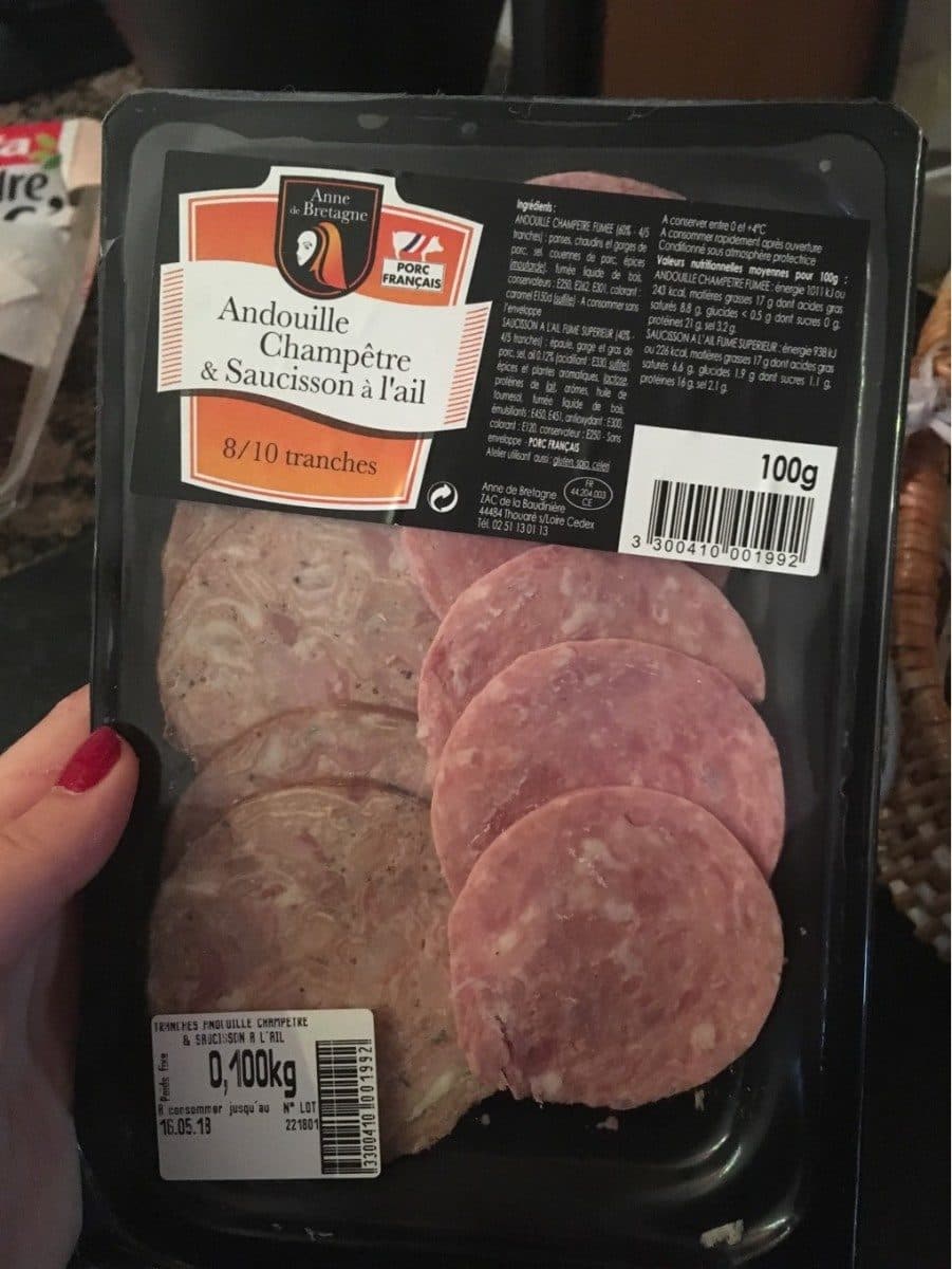 Open Food Facts Assortiment d'andouille et saucisson a l'ail packshot