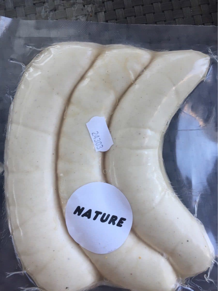 Open Food Facts Saucisse blanche nature packshot