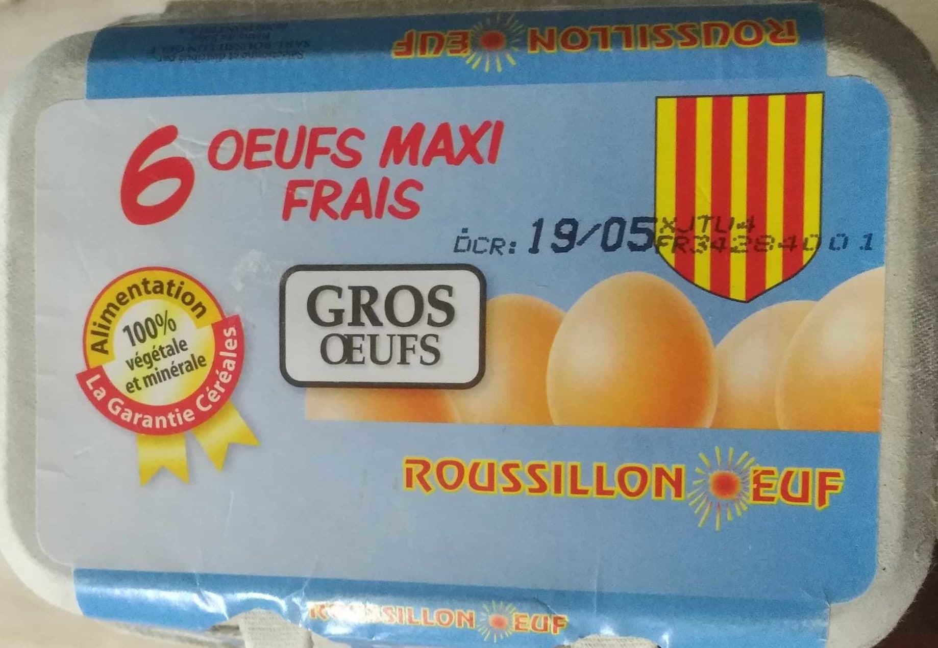 Roussillon Œuf 6 Œufs Maxi Frais packshot