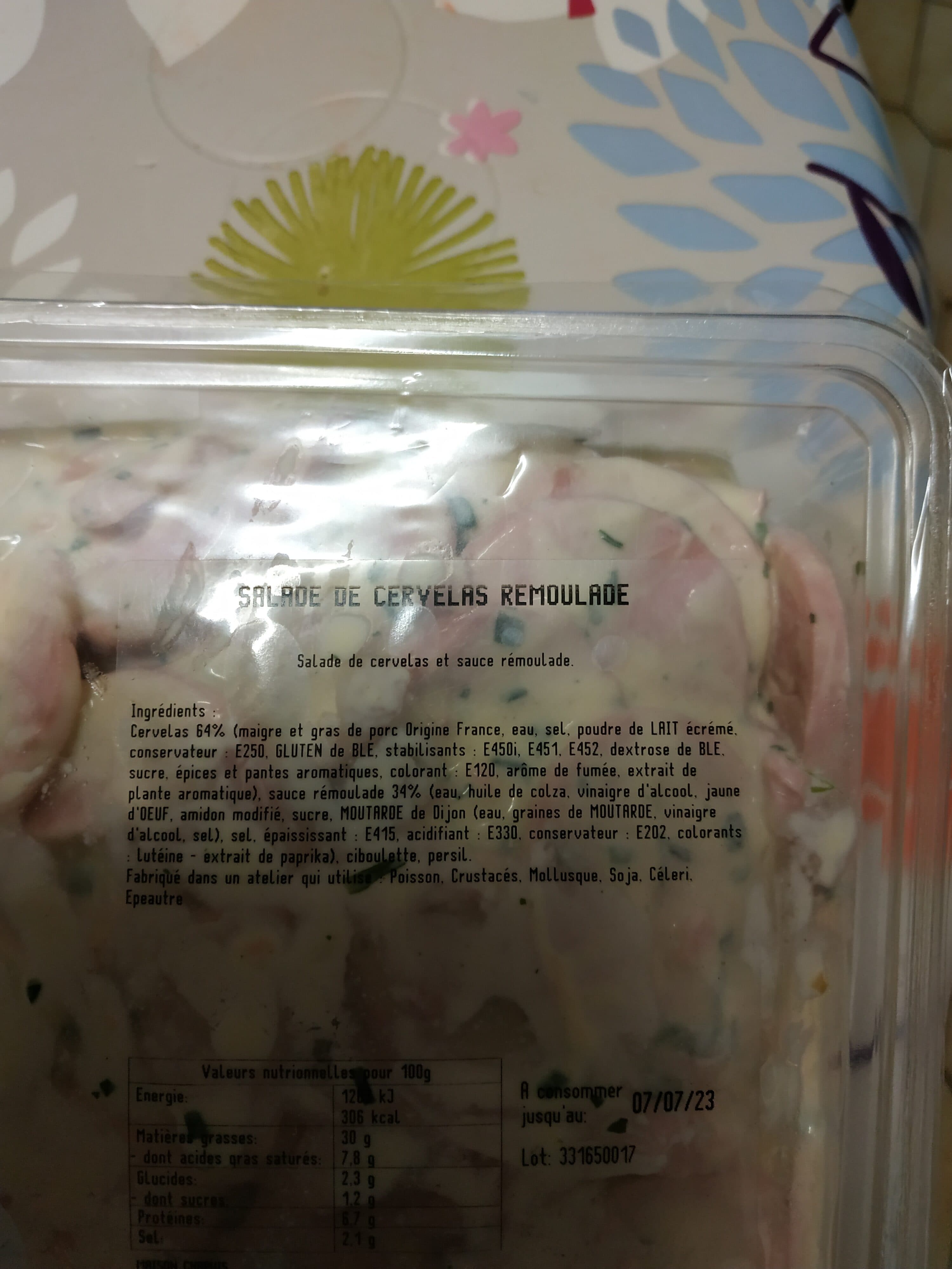 Open Food Facts Salade de cervelle remoulade packshot