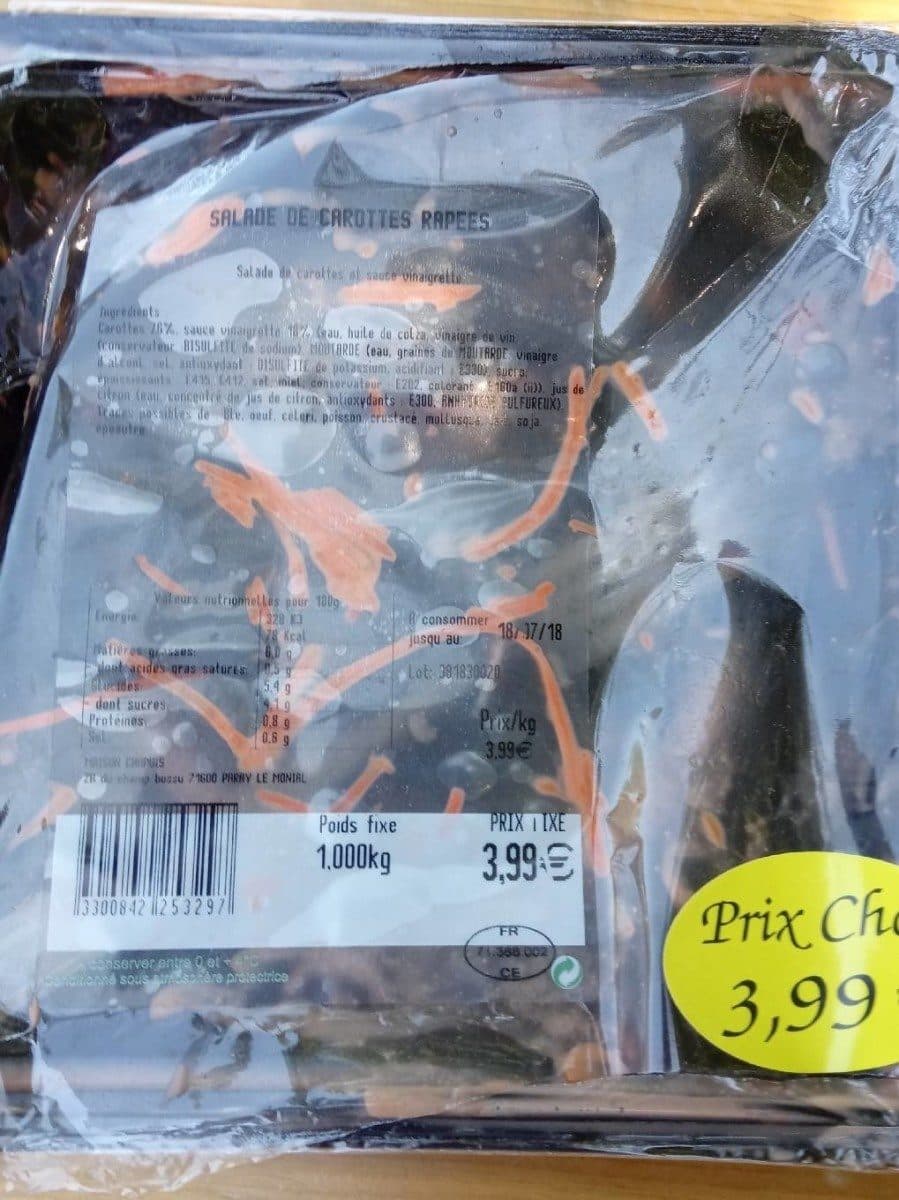 Open Food Facts Salade de carottes râpé packshot