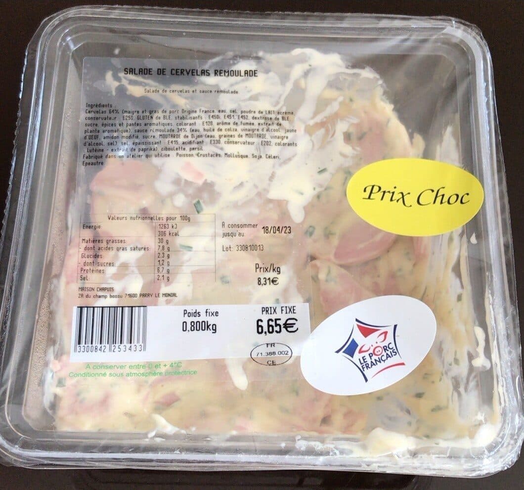 Open Food Facts Salade de cervelas rémoulade packshot