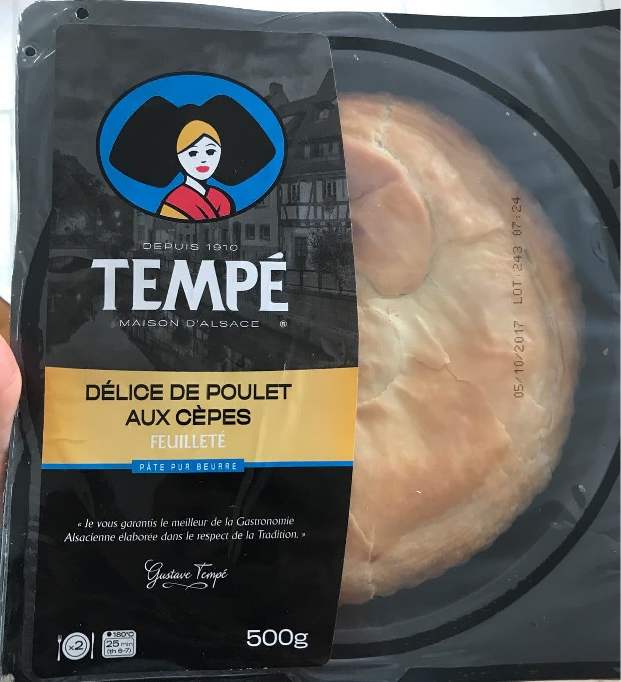 Tempé Delice de poulet aux cepes packshot