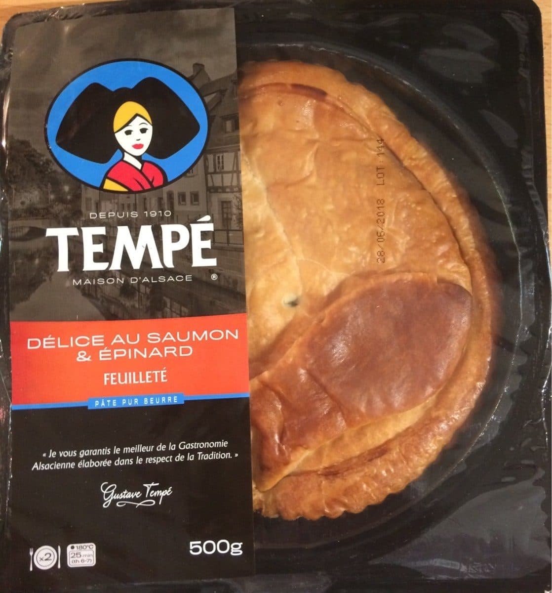Tempé Feuilleté au saumon et épinards packshot