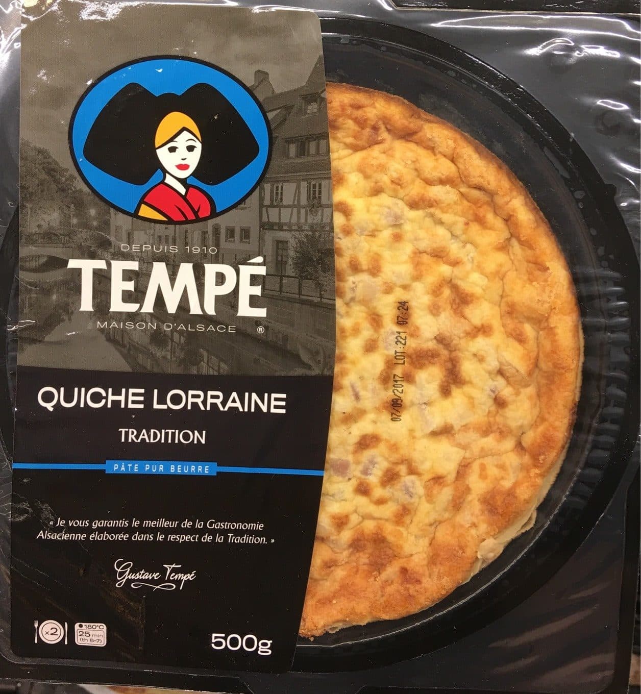 Tempé Quiche Lorraine Tradition packshot