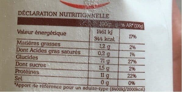 Open Food Facts Farine packshot