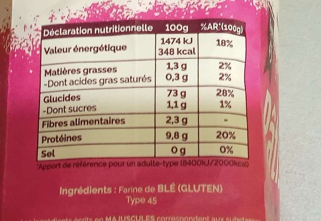 Open Food Facts Farine Patissière T45 packshot