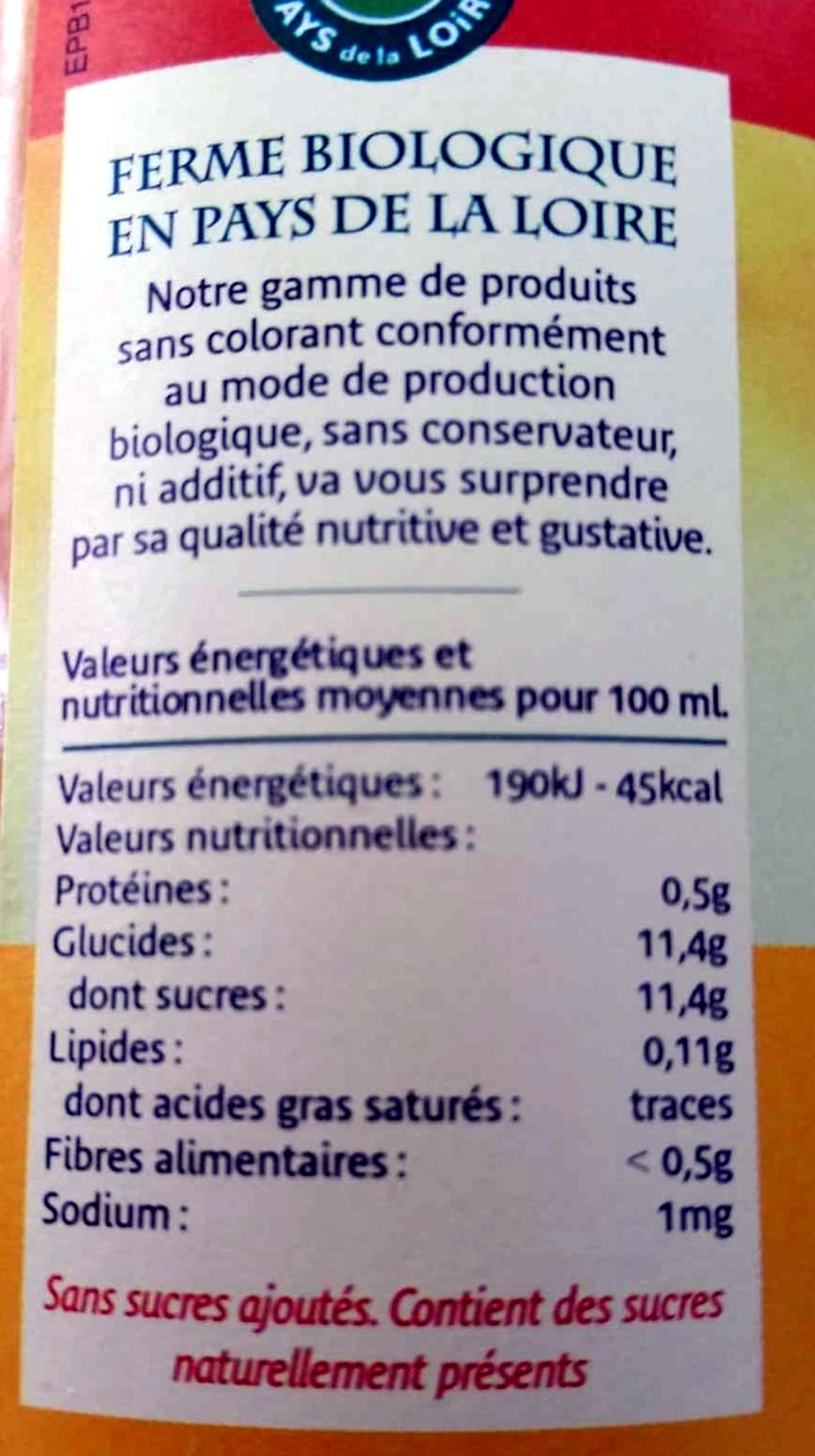 Planet BIO Jus de pommes packshot