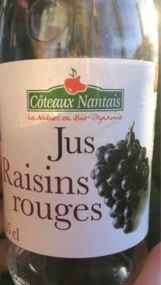 Coteaux nantais Jus raisins rouges packshot