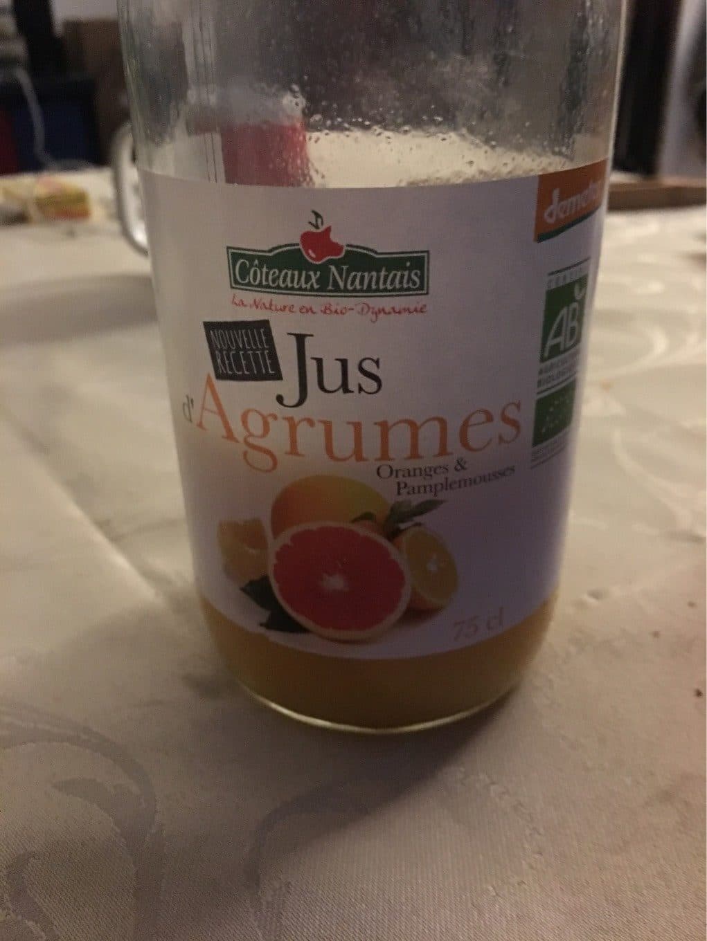 Coteaux nantais Jus 3 Agrumes packshot