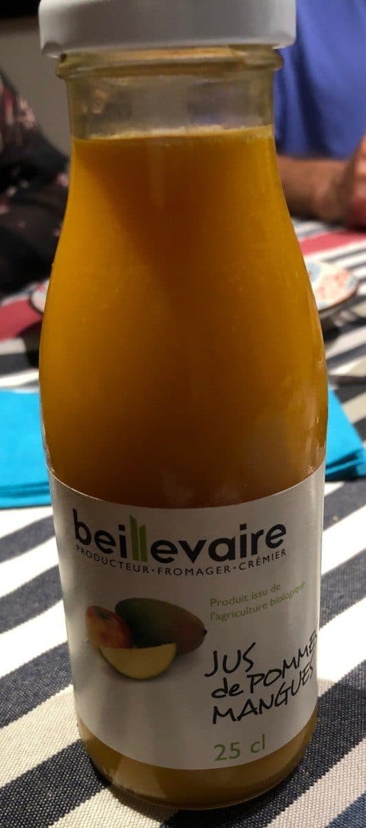 Beillevaire Jus de pommes mangues packshot