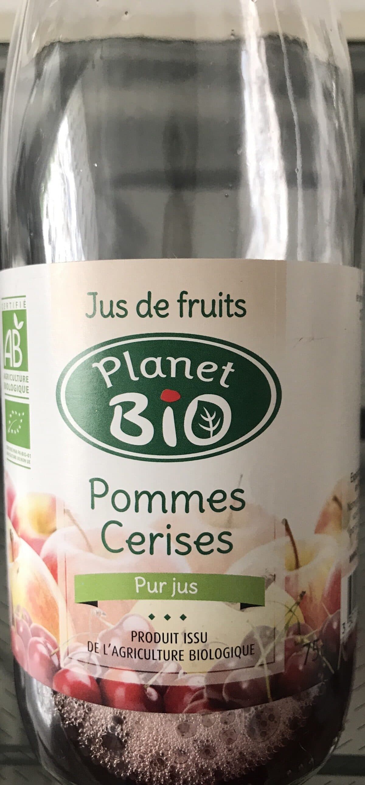 Planet Bio Les Coteaux Nantais jus de pommes cerises bio packshot