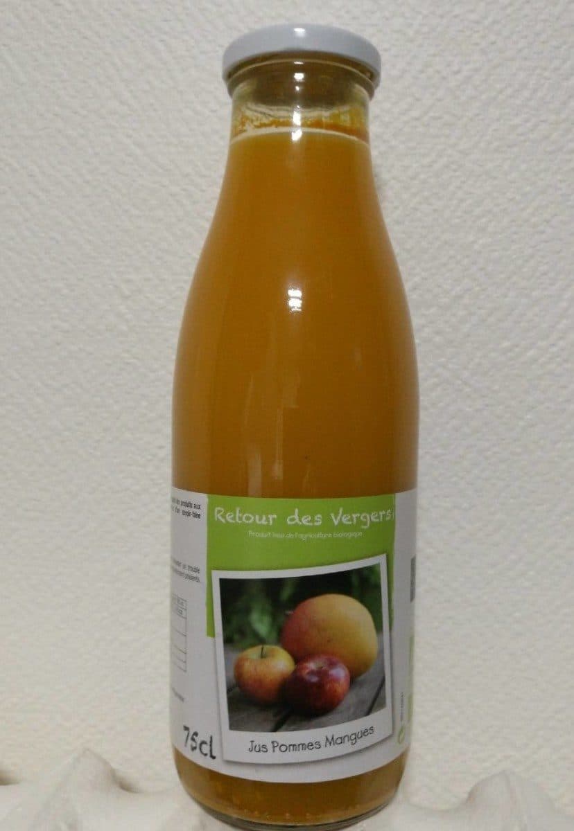 Retour des Vergers Jus pommes mangues packshot