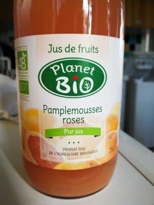 Planet Bio Jus de Pamplemousse Roses packshot