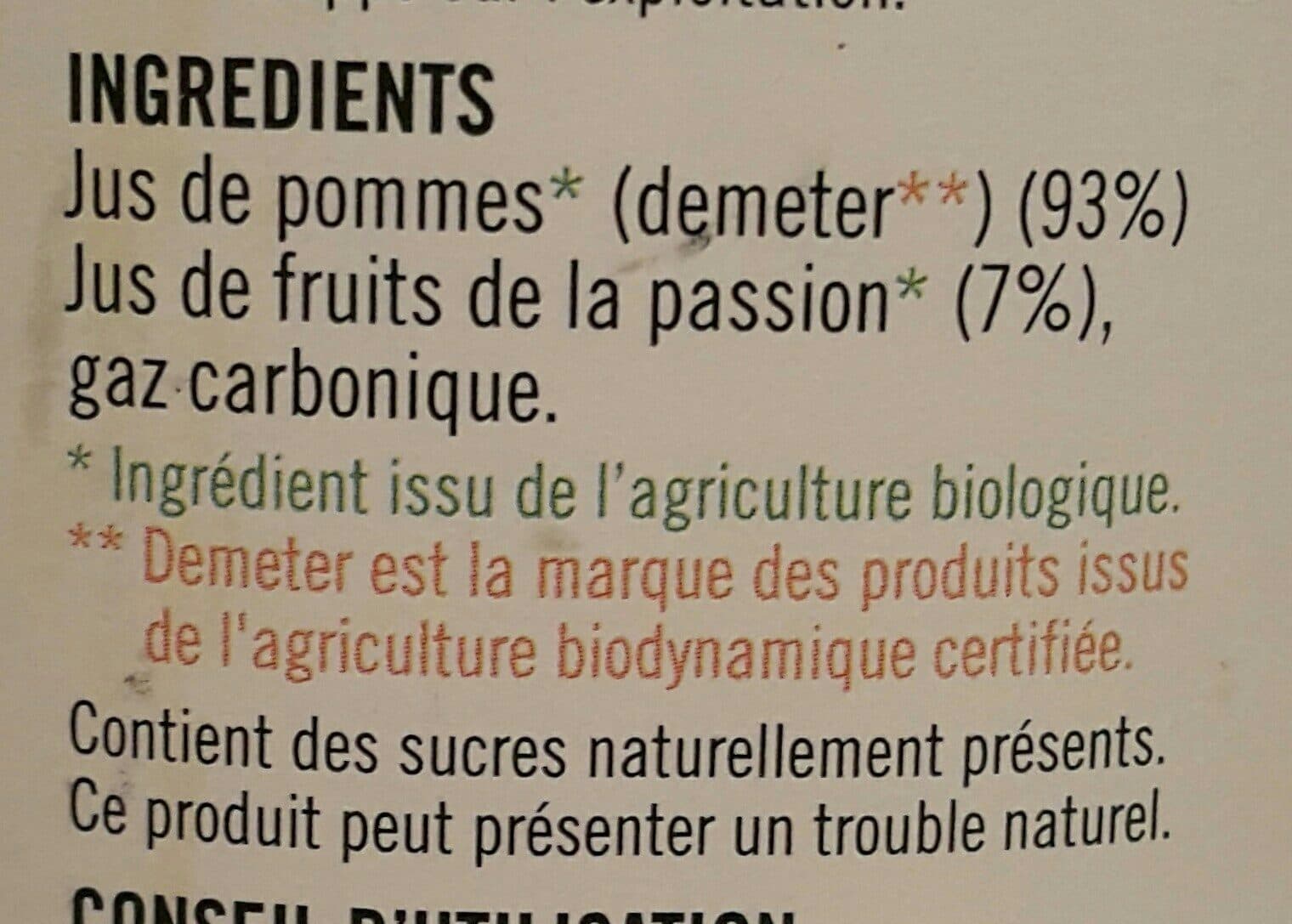 Côteaux Nantais Apibul - jus de pommes pétillant & fruits de la passion packshot