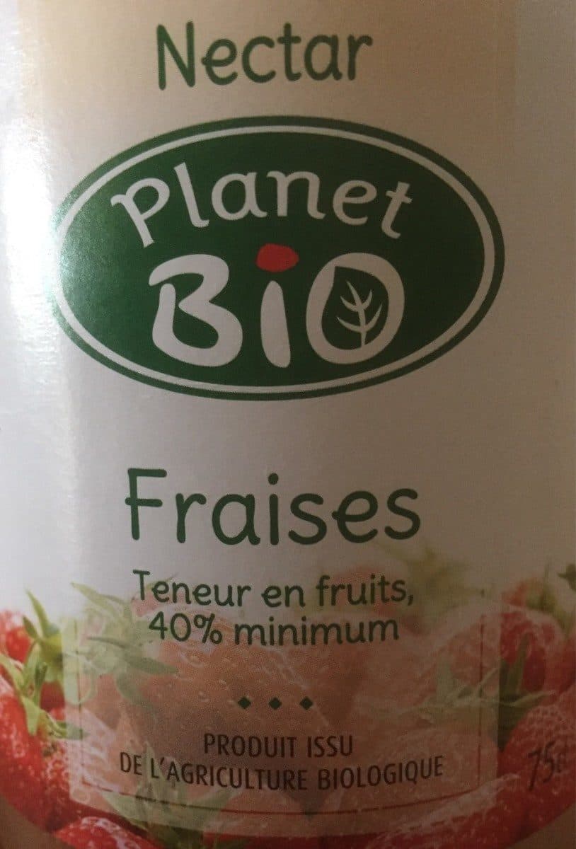 Planet Bio Nectar de fraise packshot