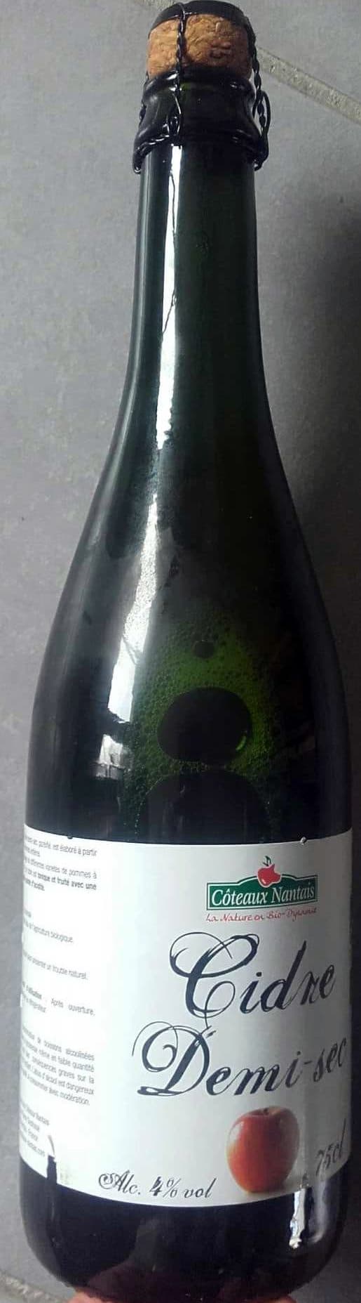 Côteaux nantais Cidre demi-sec packshot