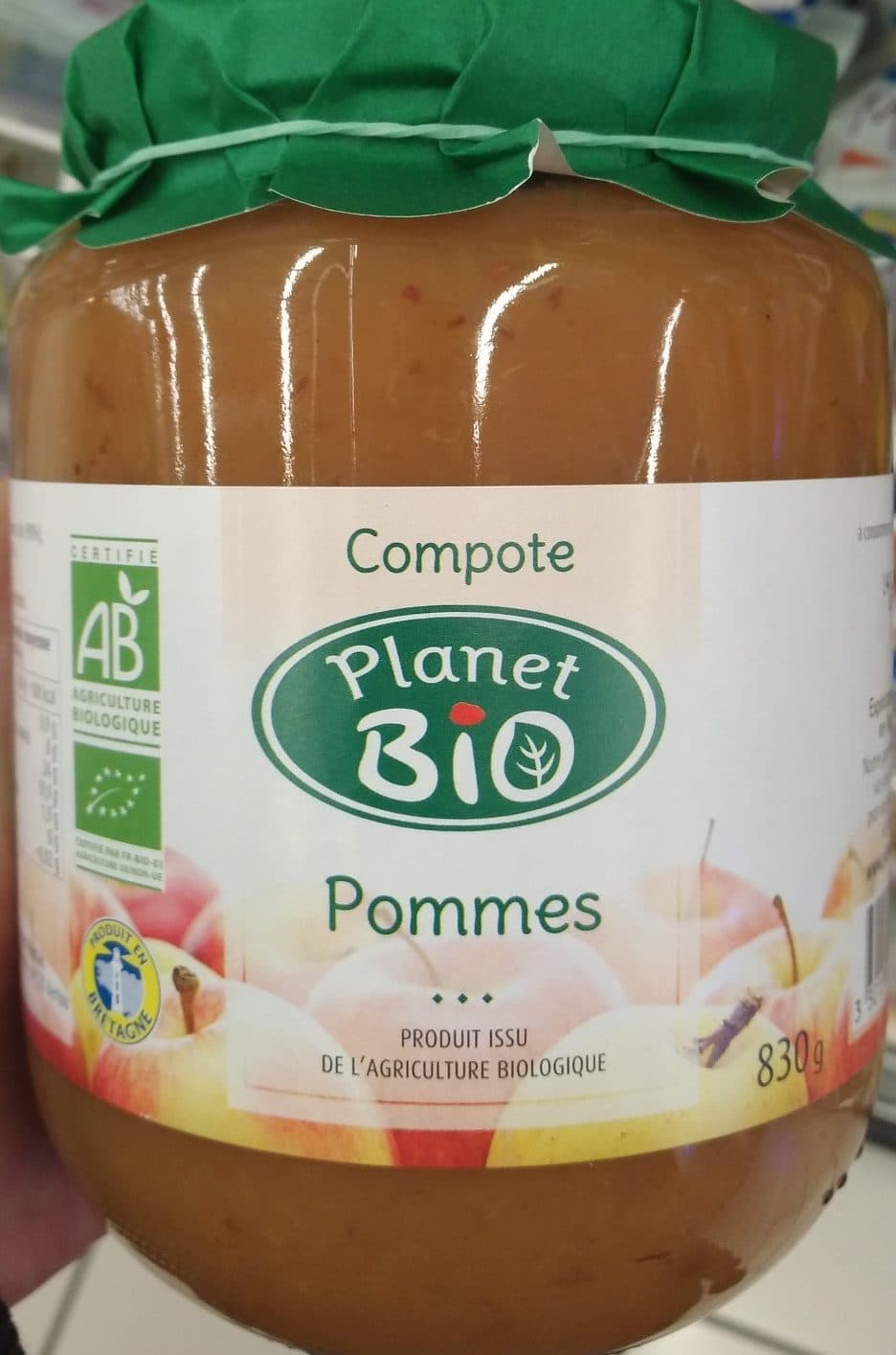 Planet BIO Compote pommes packshot