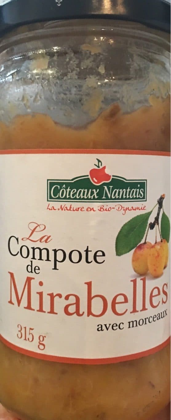 Coteaux nantais Compote De Mirabelle Avec Morceaux packshot