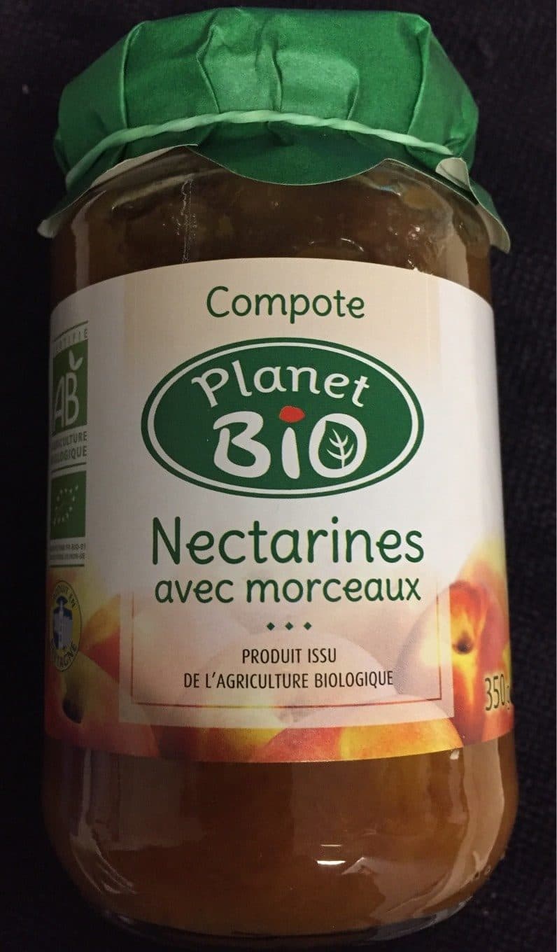 Planet Bio Compote Bio Nectarine packshot