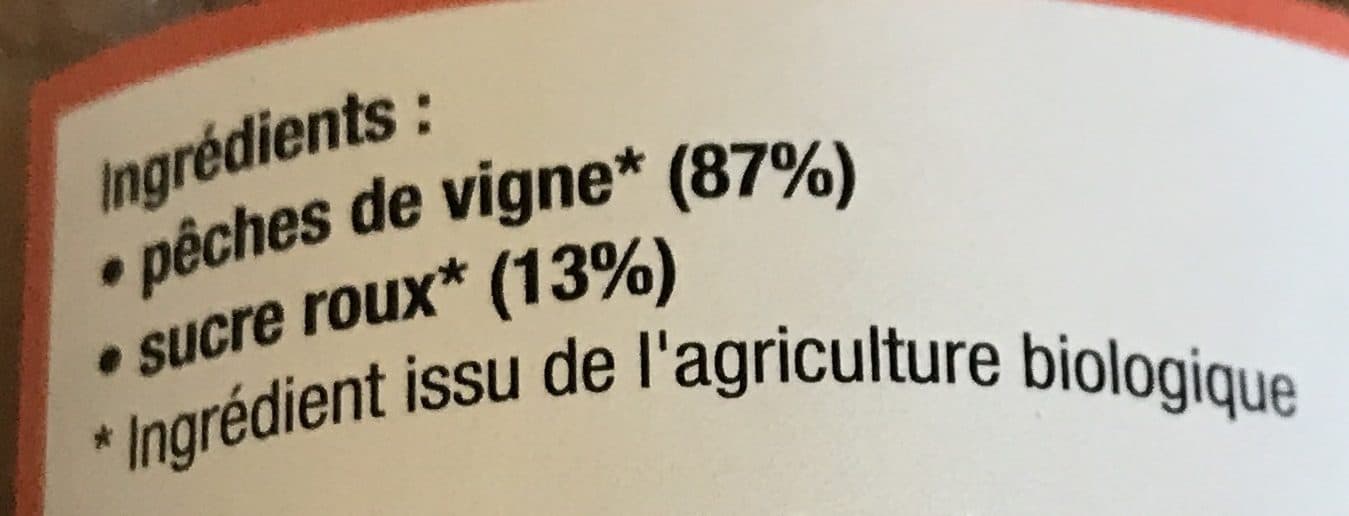 Coteaux nantais La Compote de Pêche De Vigne packshot
