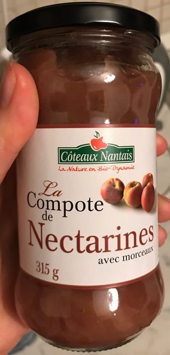 Côteaux Nantais Compote Nectarine packshot