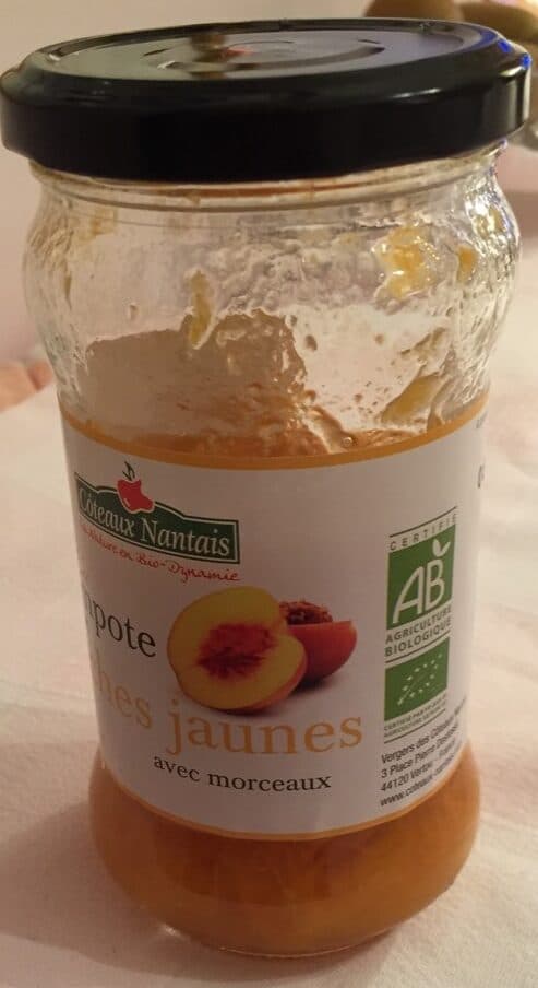 Coteaux nantais Compote de Pêches Jaunes packshot