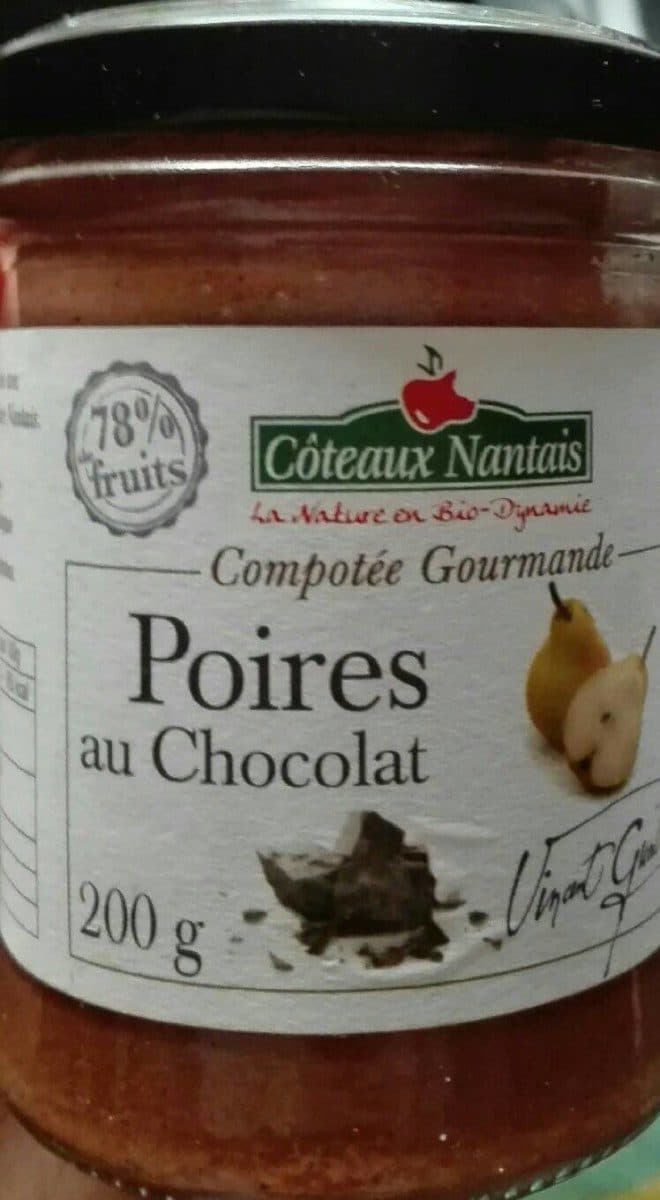 Côteaux Nantais Compotée Gourmande Poires au Chocolat packshot