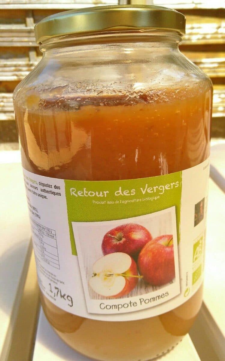 Retour des Vergers Compote de pommes packshot