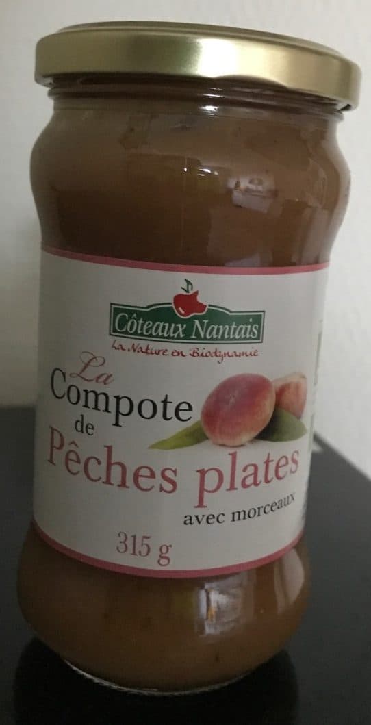Coteaux nantais La compote de pêches plates packshot