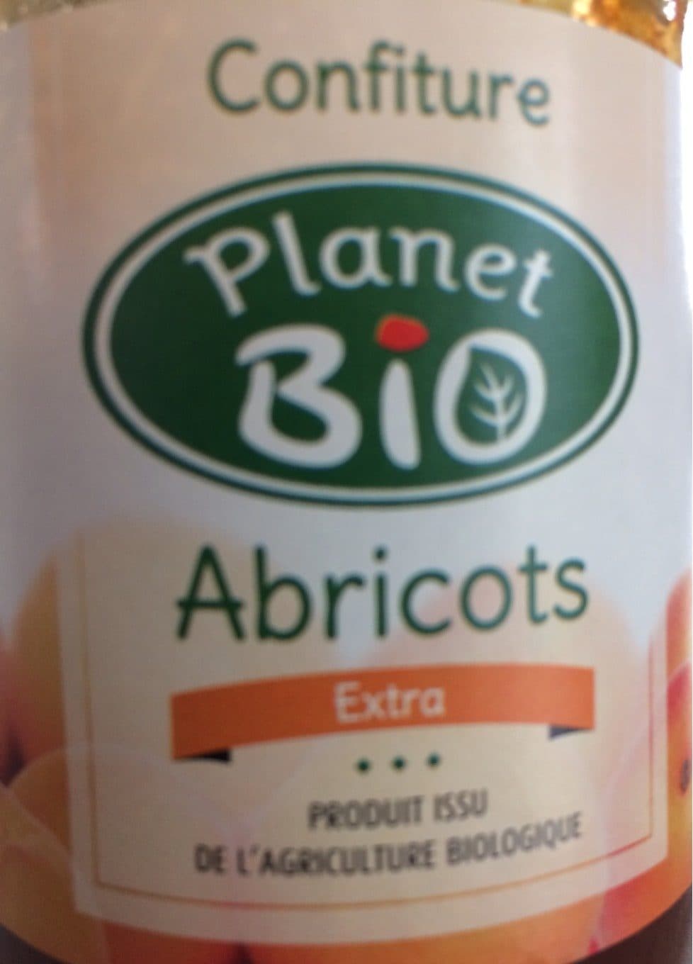 Planet BIO Confiture abricots extra packshot