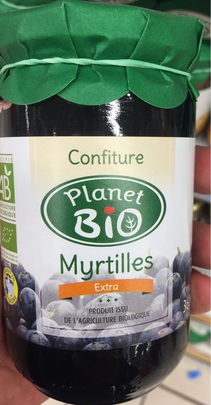 Planet Bio Confiture Myrtilles Extra packshot