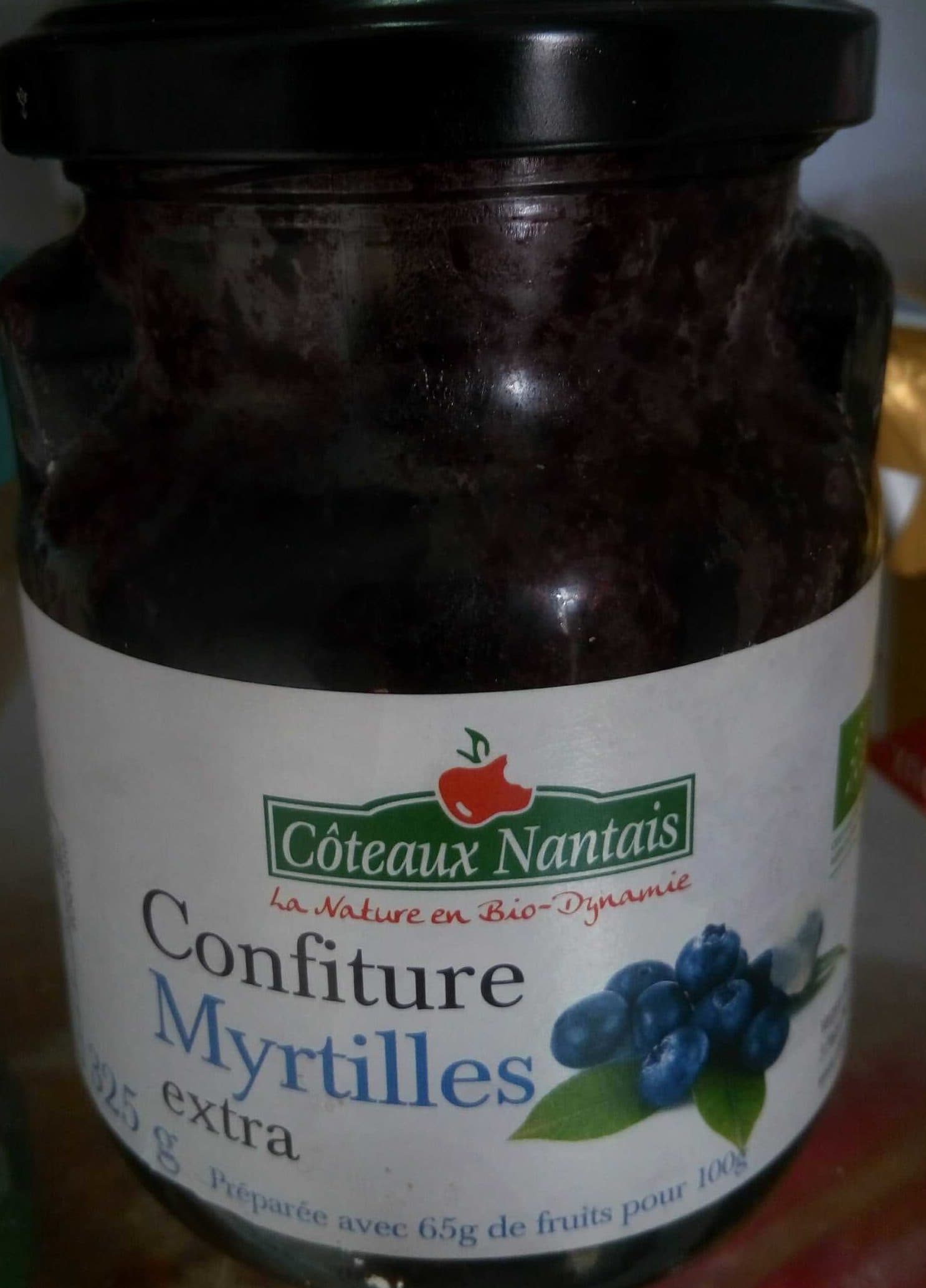 Côteaux Nantais Confiture Myrtilles extra packshot