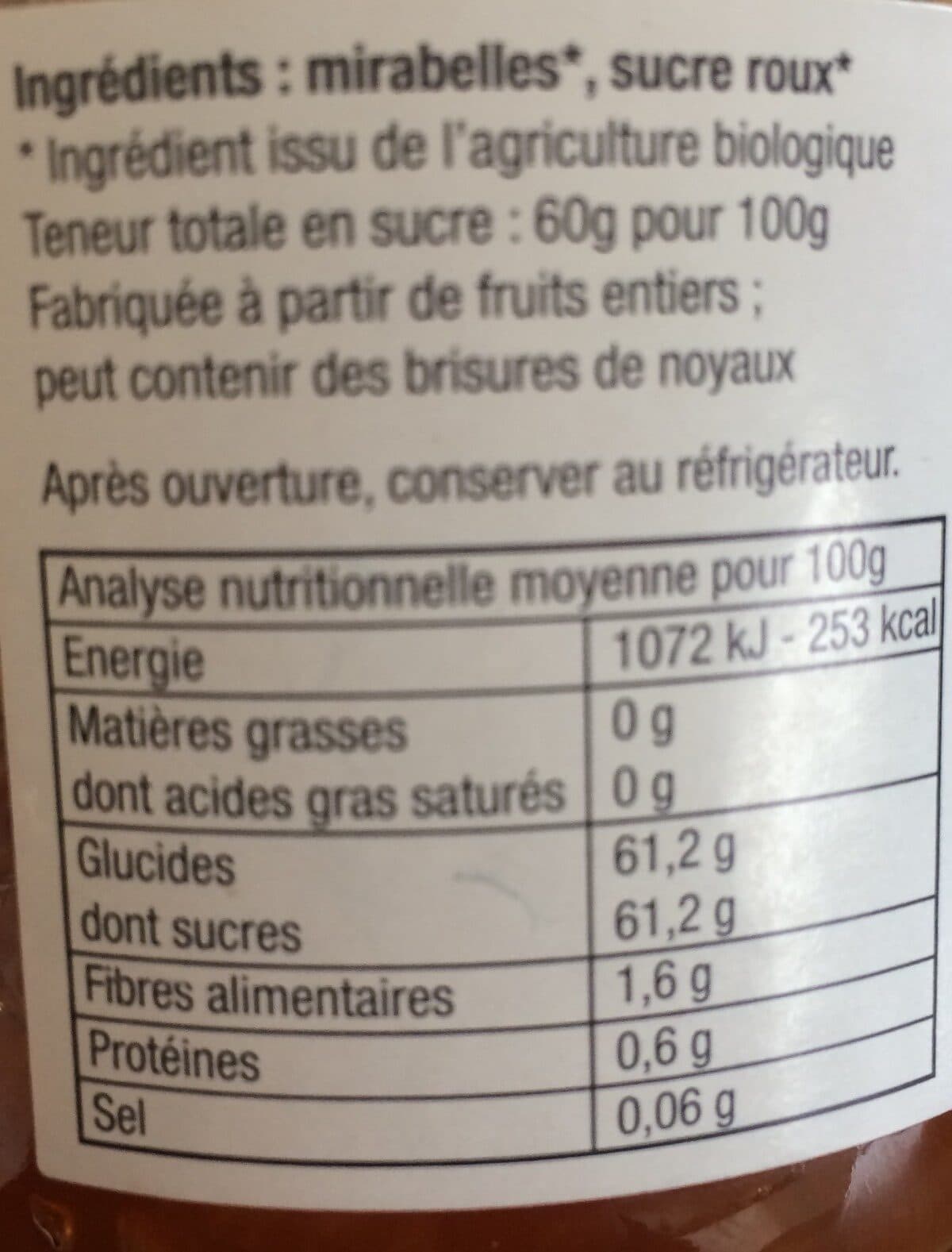 coteaux nantais Confiture mirabelles extra bio packshot