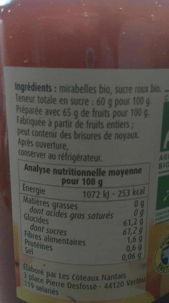 Planet Bio Confiture Mirabelles packshot
