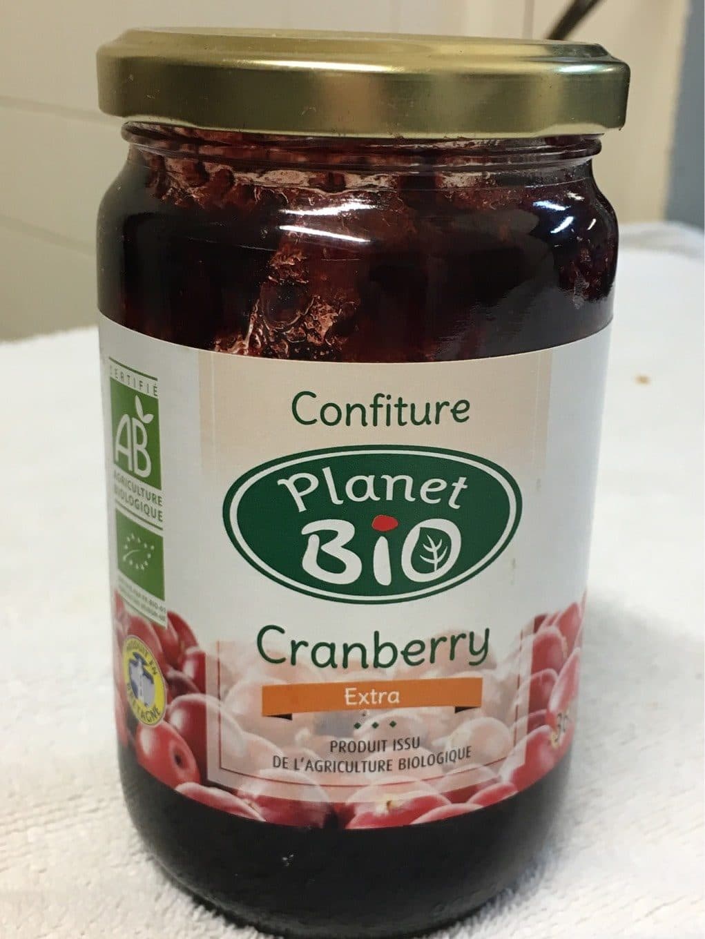 Planet Bio Confiture Cranberry packshot